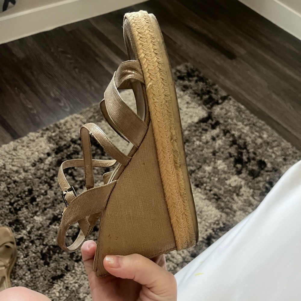 Y2K Via Spiga nude wedges☀️ - Picture 8 of 9